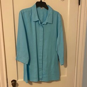Tyler Boe Sky Blue Button-Front Shirt